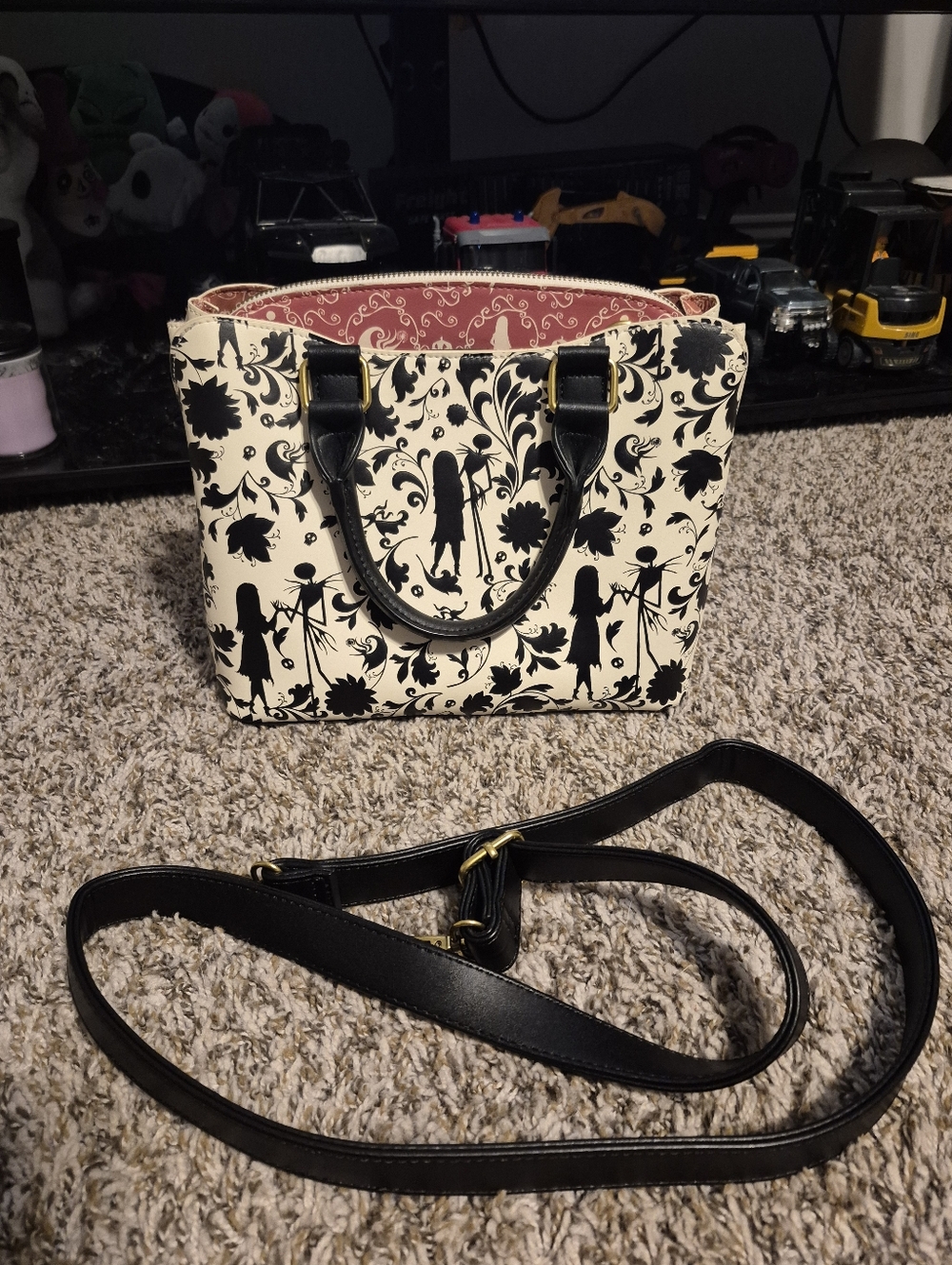 Loungefly Disney nightmare before Christmas silhouette purse